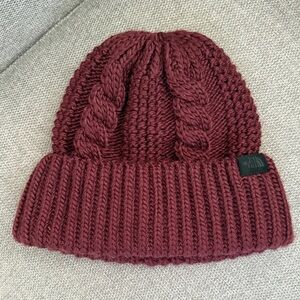 The North Face Maroon Knit Beanie